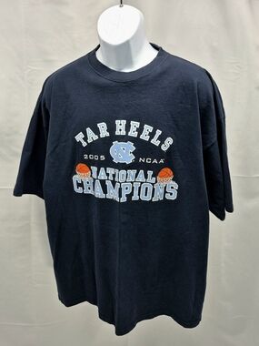 NWOT The Cotton Exchange UNC Tar Heels 2005 National Champions Tee 3XL VNTG Rare